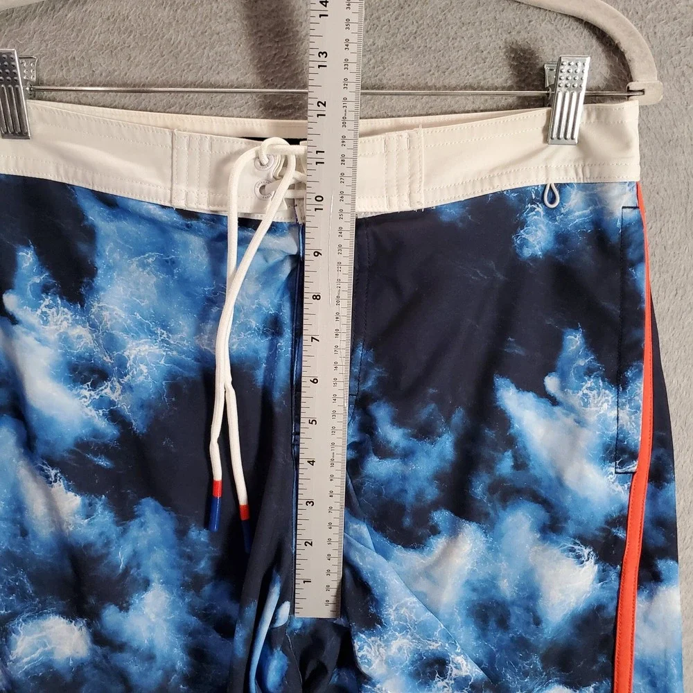 American Eagle Men Swimwear Small‎ Blue Tie Dye Board Short Outdoor Beach Surf
